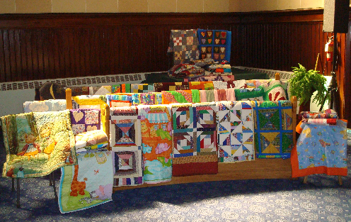 Display of 2010 Friendship Quilters